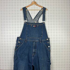 Tommy Jeans 90s Jean Overalls Women's 38x30 Hip Hop Baggy Wide Leg Denim Blue